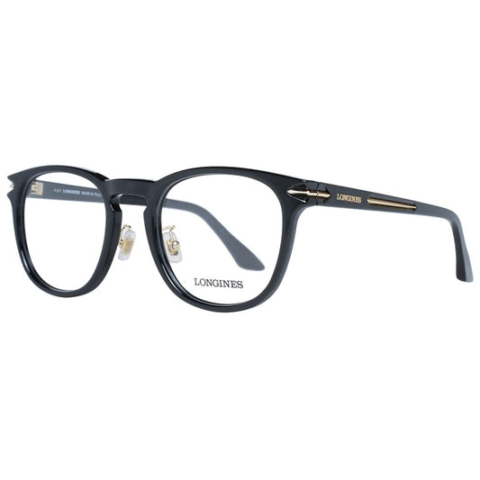 Longines Black Plastic Glasses Frames