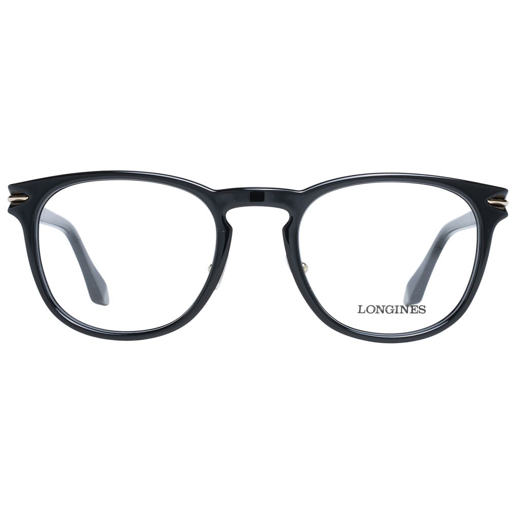 Longines Black Plastic Glasses Frames
