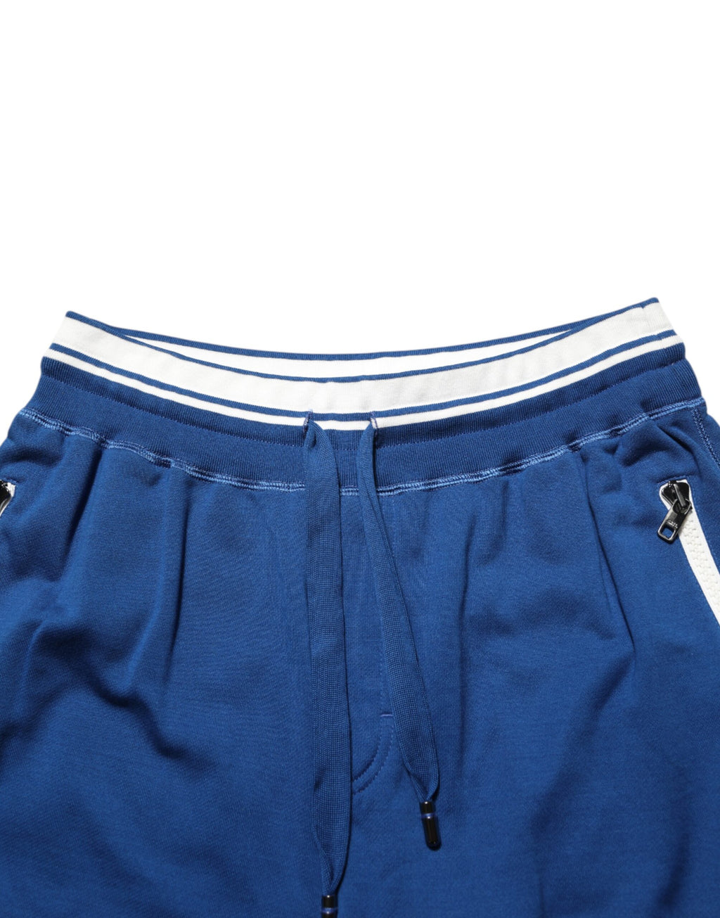 Dolce & Gabbana Blue Cotton Blend Bermuda Sweatpants Shorts - Eljoys Fashion 