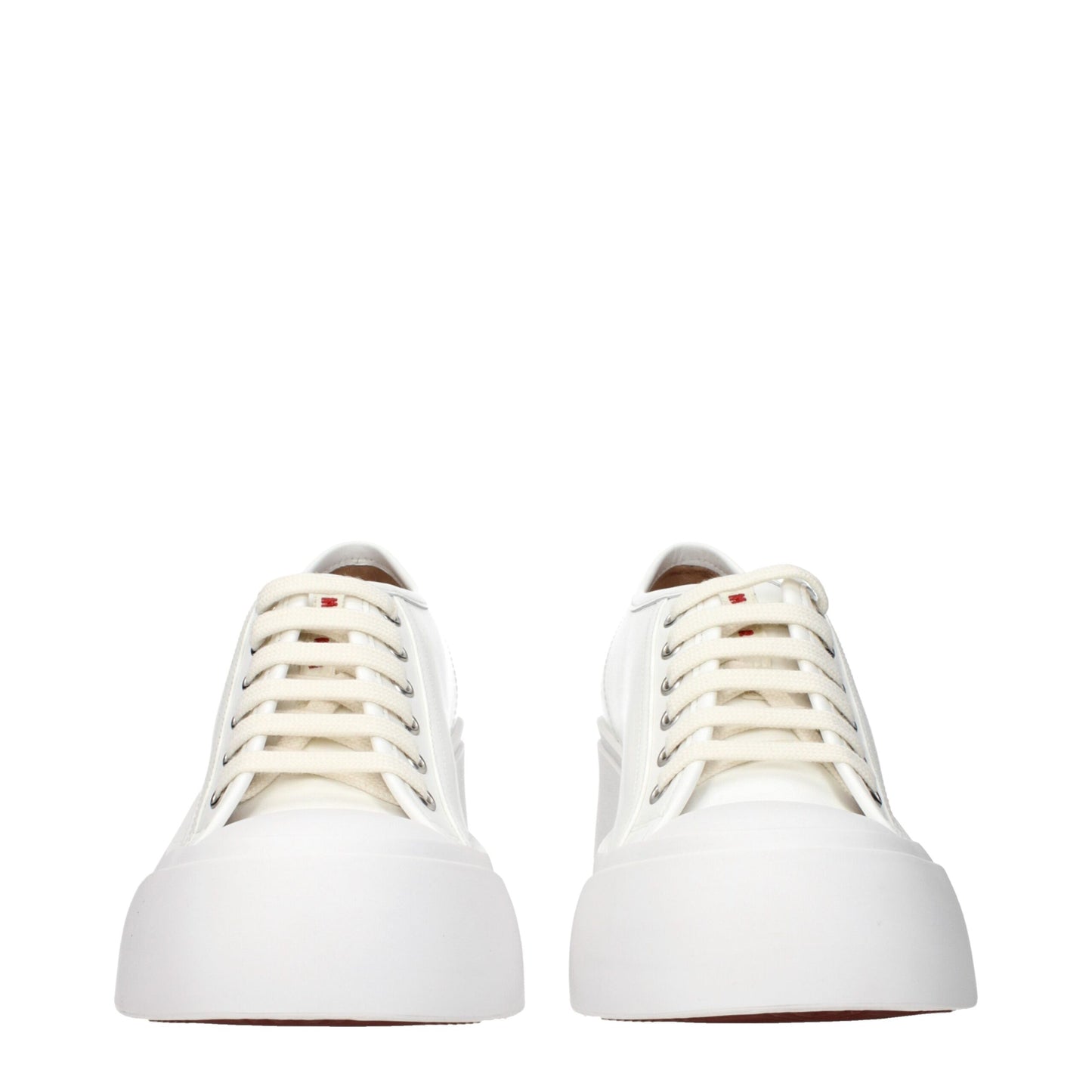 Marni White Leather Platform Sneakers