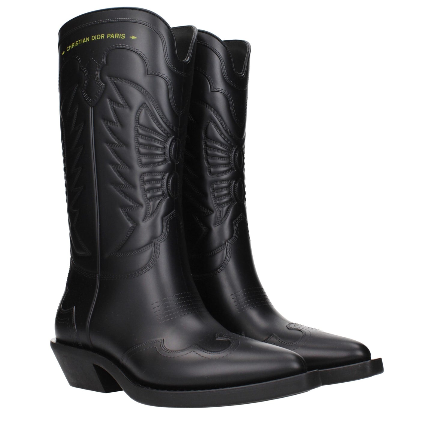 Christian Dior Black Cotton Boots Christian Dior