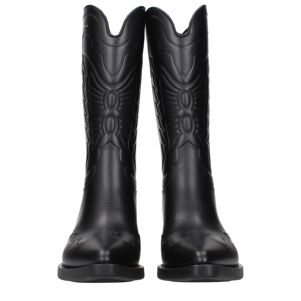 Christian Dior black cotton boots with sleek design and lace-up front, stylish footwear for casual and formal wear.