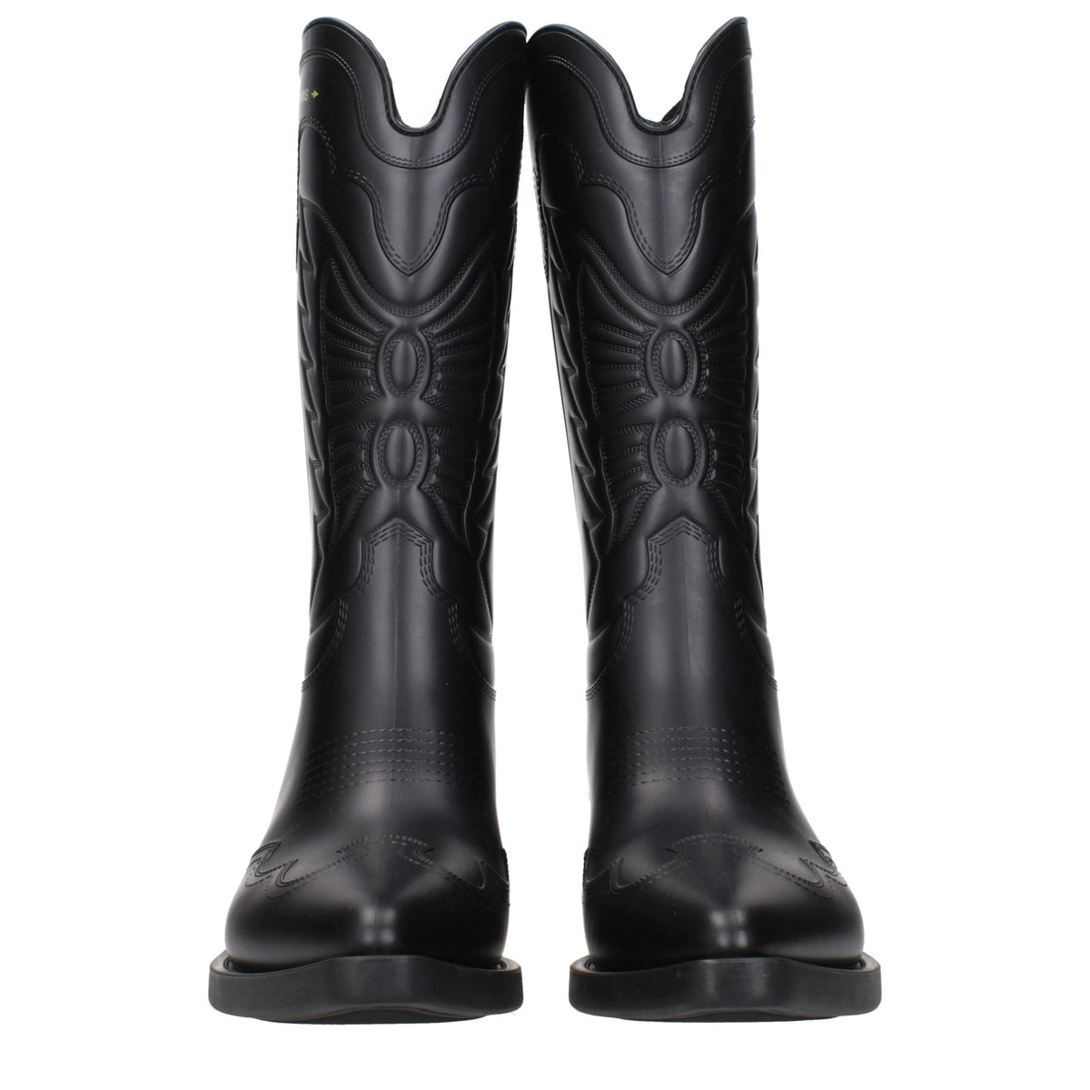Christian Dior black cotton boots with sleek design and lace-up front, stylish footwear for casual and formal wear.