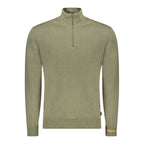Pepe Jeans green cotton men's sweater with crew neckline and long sleeves, casual style.