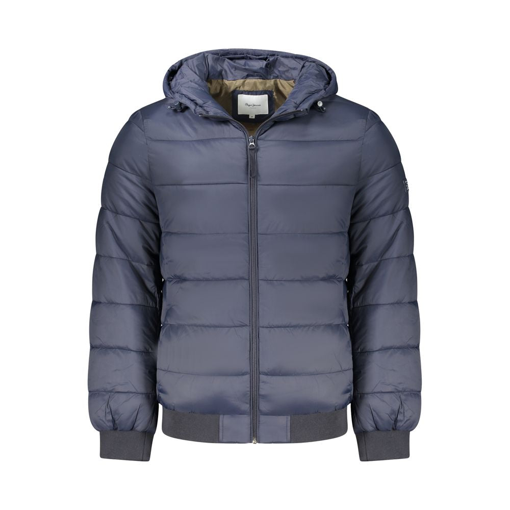 Pepe Jeans Blue Polyamide Jackets & Coat Pepe Jeans