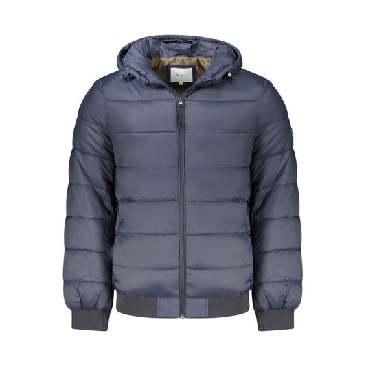 Pepe Jeans Blue Polyamide Jackets & Coat Pepe Jeans