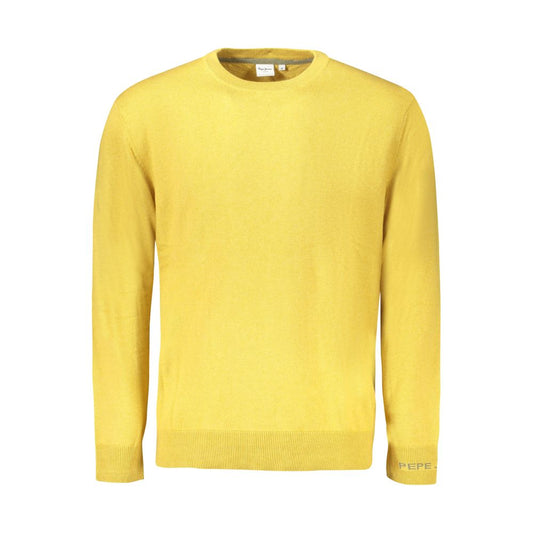 Pepe Jeans Yellow Cotton Men Sweater Pepe Jeans