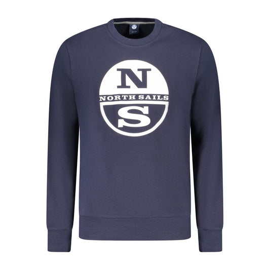 North Sails Blue Cotton Men's Sweatshirt North Sails