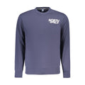 North Sails blue cotton men's sweatshirt with round neckline and long sleeves, casual style, shown on a plain background.