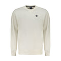 North Sails Bianco cotton men's sweatshirt showing a casual fit, crew neck design, and soft white fabric.