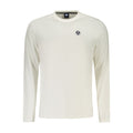 North Sails Bianco Cotton Men T-Shirt with crew neck and short sleeves, white color, casual style, front view.