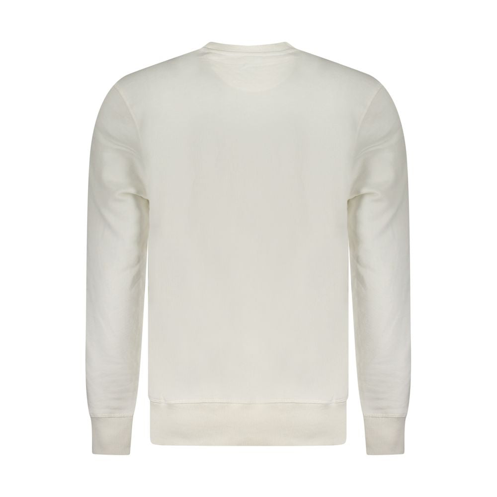 North Sails Bianco Cotton men's sweatshirt featuring a classic crewneck design and soft white fabric.