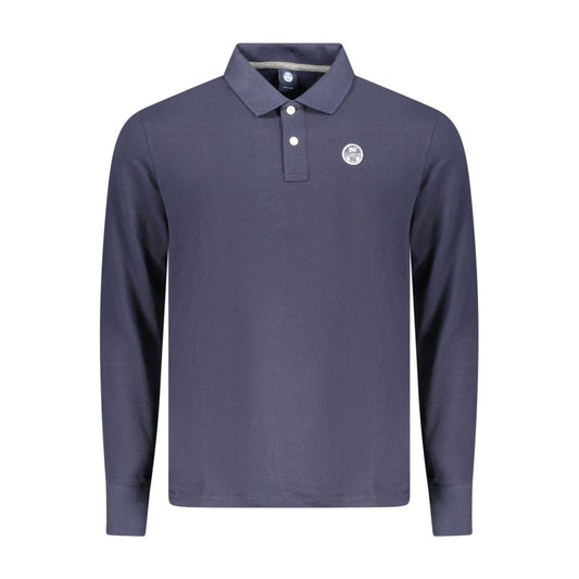 North Sails Blue Cotton Men Polo Shirt North Sails