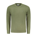 North Sails Verde acrylic men's sweater featuring a classic crewneck design and green color, showcased on a plain background.