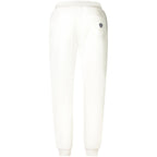 North Sails Bianco Cotton men's sweatpants showing relaxed fit and soft white fabric, casual style, and drawstring waistband.