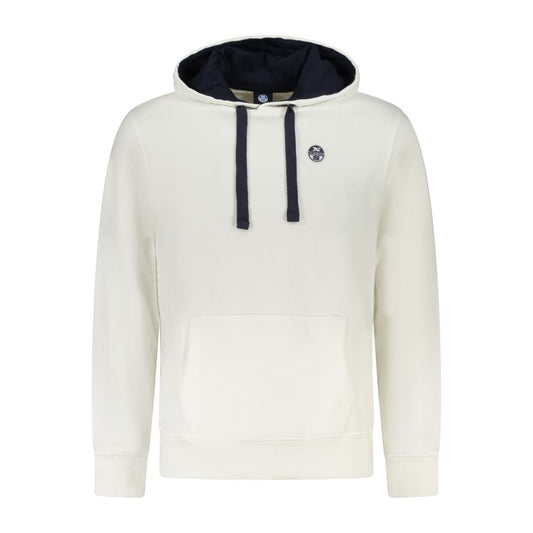 North Sails White Cotton Men's Hooded Sweatshirt North Sails