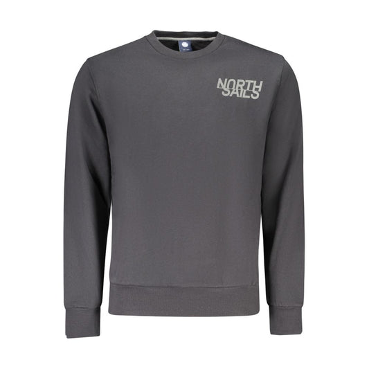 North Sails Black Cotton Men's Sweatshirt North Sails
