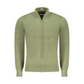 North Sails Verde acrylic men's cardigan displayed on a hanger, featuring a button-up front and ribbed cuffs.