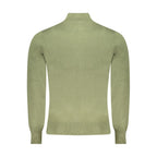 North Sails Verde acrylic men's cardigan displayed flat with button details and ribbed cuffs, showcasing a stylish, lightweight knit.