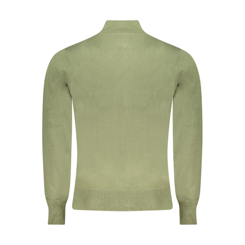 North Sails Verde acrylic men's cardigan displayed flat with button details and ribbed cuffs, showcasing a stylish, lightweight knit.