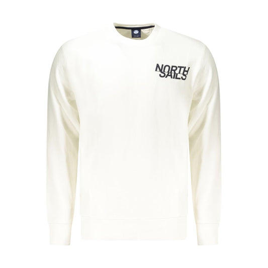 North Sails White Cotton Men's Sweatshirt North Sails