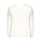 White cotton men's sweatshirt by North Sails with a relaxed fit, featuring the brand logo on the chest.