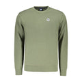 North Sails Verde cotton men's sweatshirt with crew neck and long sleeves, in a vibrant green color.