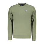 North Sails Verde cotton men's sweatshirt with crew neck and long sleeves, in a vibrant green color.
