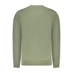 North Sails Verde Cotton Men's Sweatshirt shown in green with a crewneck and logo detail on the chest.