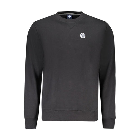 North Sails Black Cotton Mens Sweatshirt North Sails