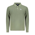 North Sails Verde cotton men's polo shirt featuring a classic collar and short sleeves, in a vibrant green color.