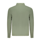 North Sails Verde Cotton Men’s Polo shirt, green short-sleeve with collar and buttons, casual stylish men's polo.