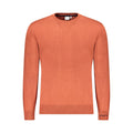 Pepe Jeans men's brown cotton sweater with ribbed cuffs and crew neckline, casual and comfortable for everyday wear.