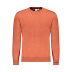 Pepe Jeans men's brown cotton sweater with ribbed cuffs and crew neckline, casual and comfortable for everyday wear.