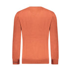 Pepe Jeans men's brown cotton sweater with ribbed cuffs and crew neckline, casual style for everyday wear.