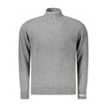 Pepe Jeans men's gray cotton sweater, featuring a classic fit with ribbed cuffs and neckline, casual and comfortable for everyday wear.