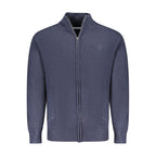 Blue acrylic men's cardigan by North Sails, featuring a classic knit design and button closure.