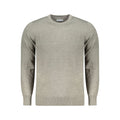 Gray acrylic men's sweater by North Sails featuring a classic knit design and crew neckline, perfect for casual wear.