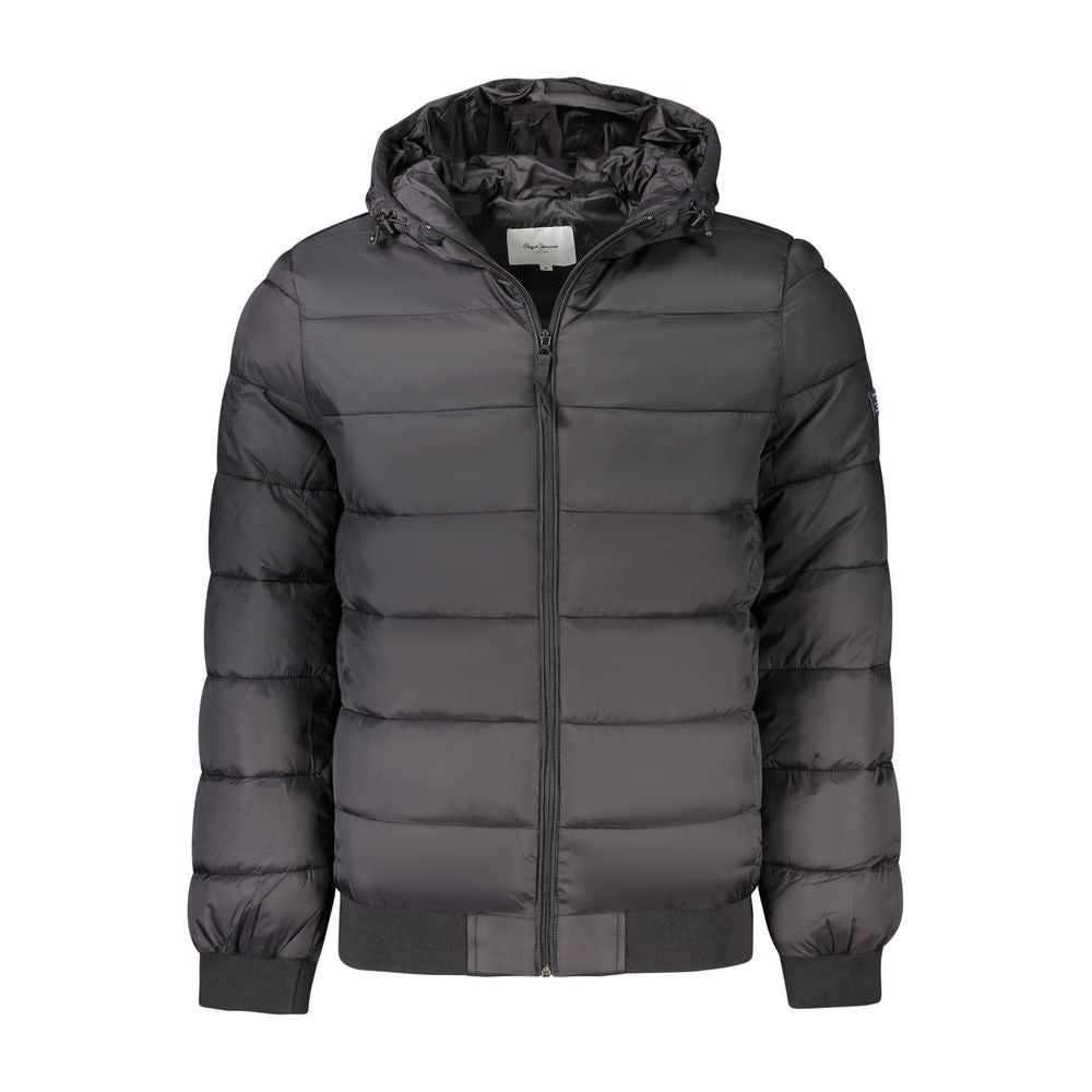 Pepe Jeans Black Polyamide Jackets & Coat Pepe Jeans
