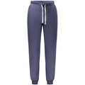 North Sails blue cotton men's sweatpant showing relaxed fit and elastic waistband, ideal for casual wear.