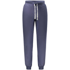 North Sails blue cotton men's sweatpant showing relaxed fit and elastic waistband, ideal for casual wear.