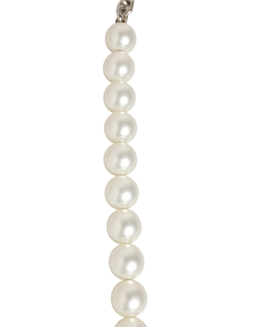 Dolce & Gabbana Black Leather Pearl Chain Bag Accessory Shoulder Strap - Eljoys Fashion 