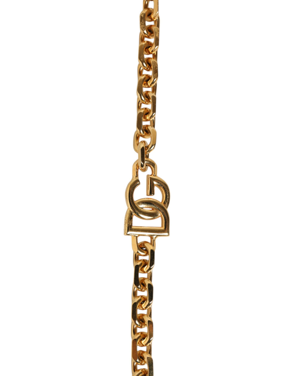Dolce & Gabbana Black Leather Gold Chain Bag Accessory Shoulder Strap - Eljoys Fashion 
