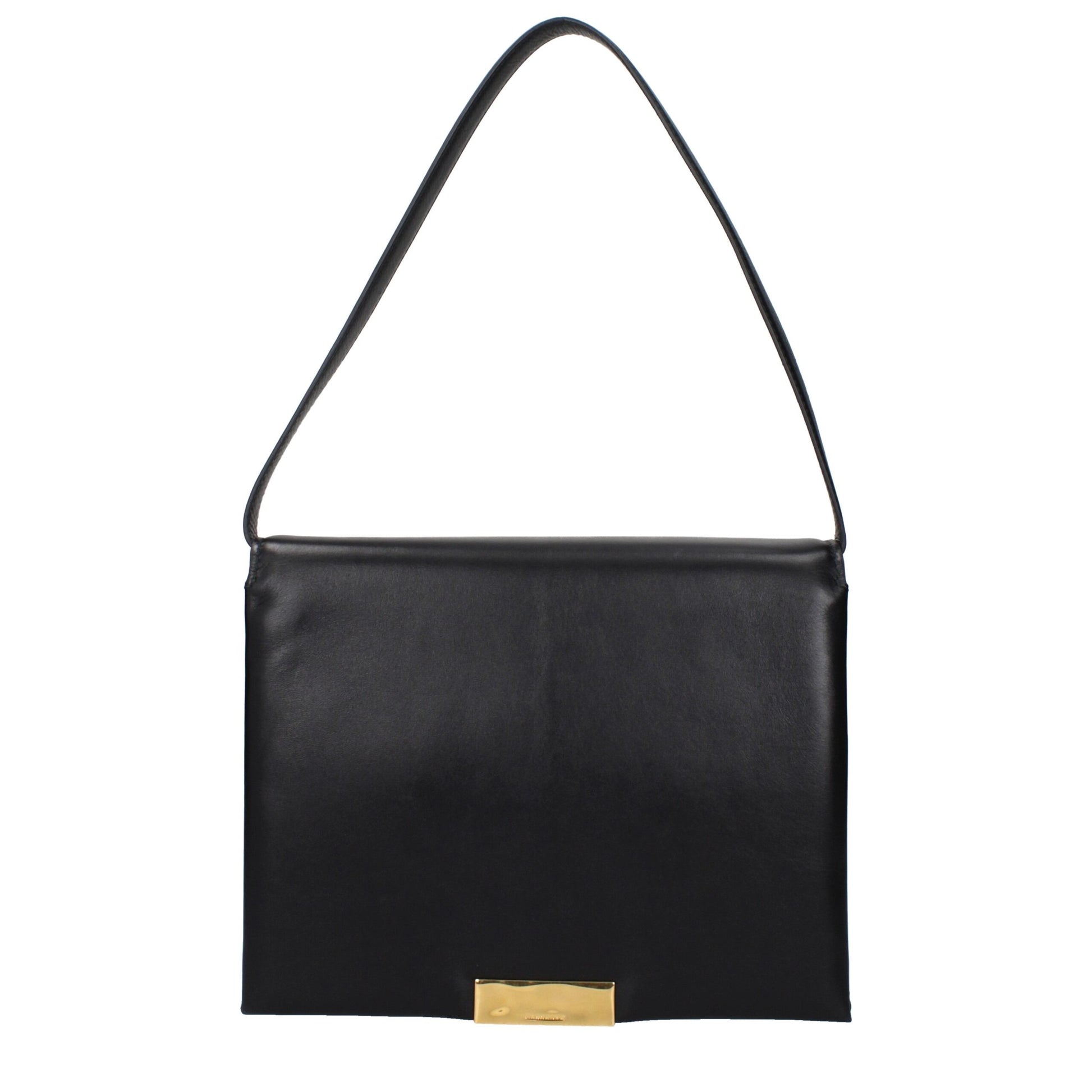 Jil Sander Black Leather Shoulder Bag