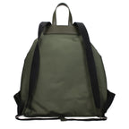 Dolce & Gabbana green nylon backpack with adjustable straps, front zip pocket, and branded logo detail.