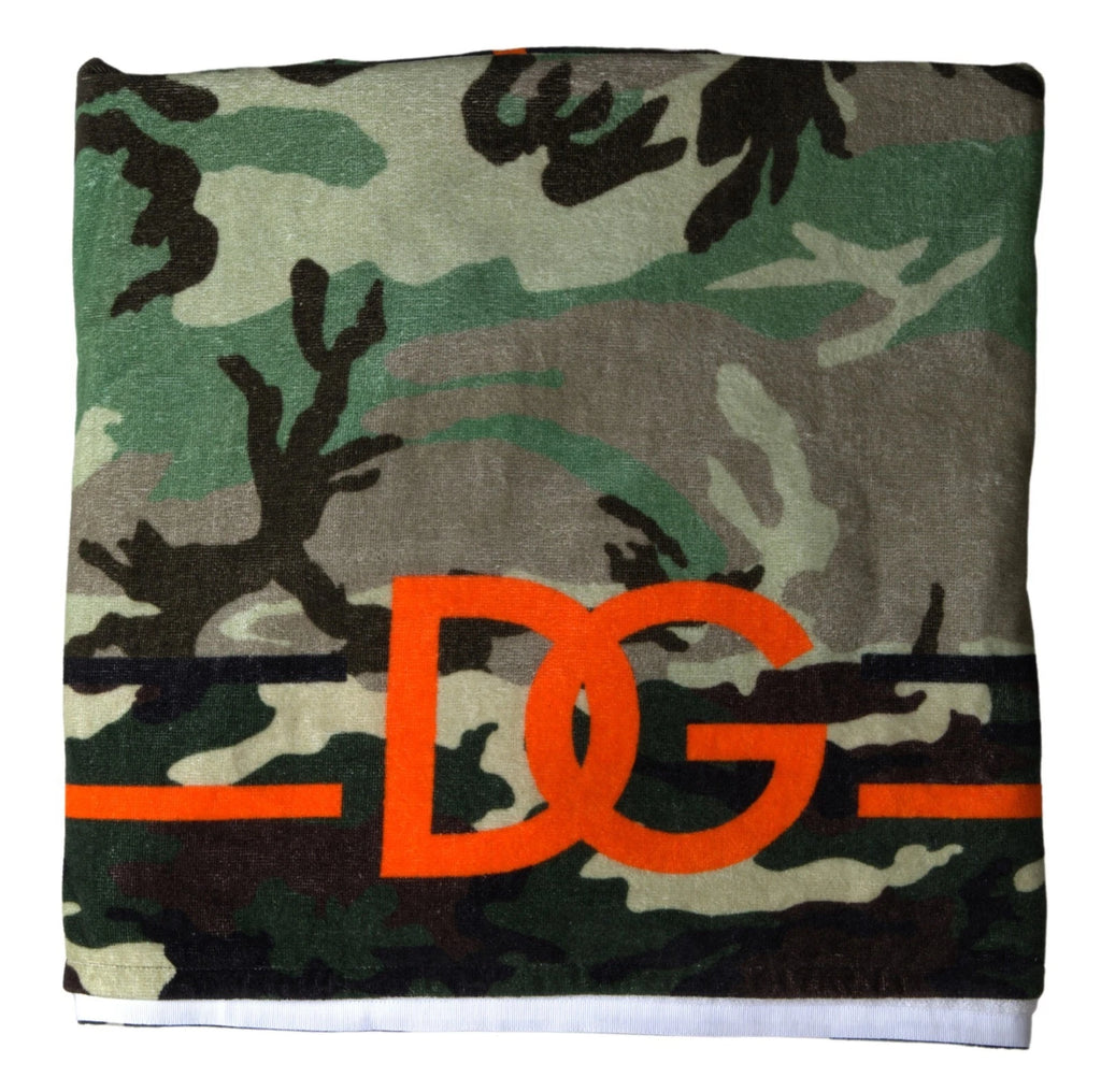 Dolce & Gabbana Multicolor Printed Cotton Wrap Shawl Scarf Dolce & Gabbana
