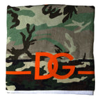 Dolce & Gabbana Multicolor Printed Cotton Wrap Shawl Scarf Dolce & Gabbana
