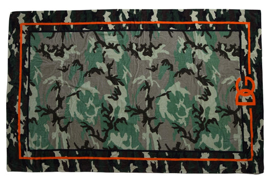 Dolce & Gabbana Multicolor Printed Cotton Wrap Shawl Scarf Dolce & Gabbana