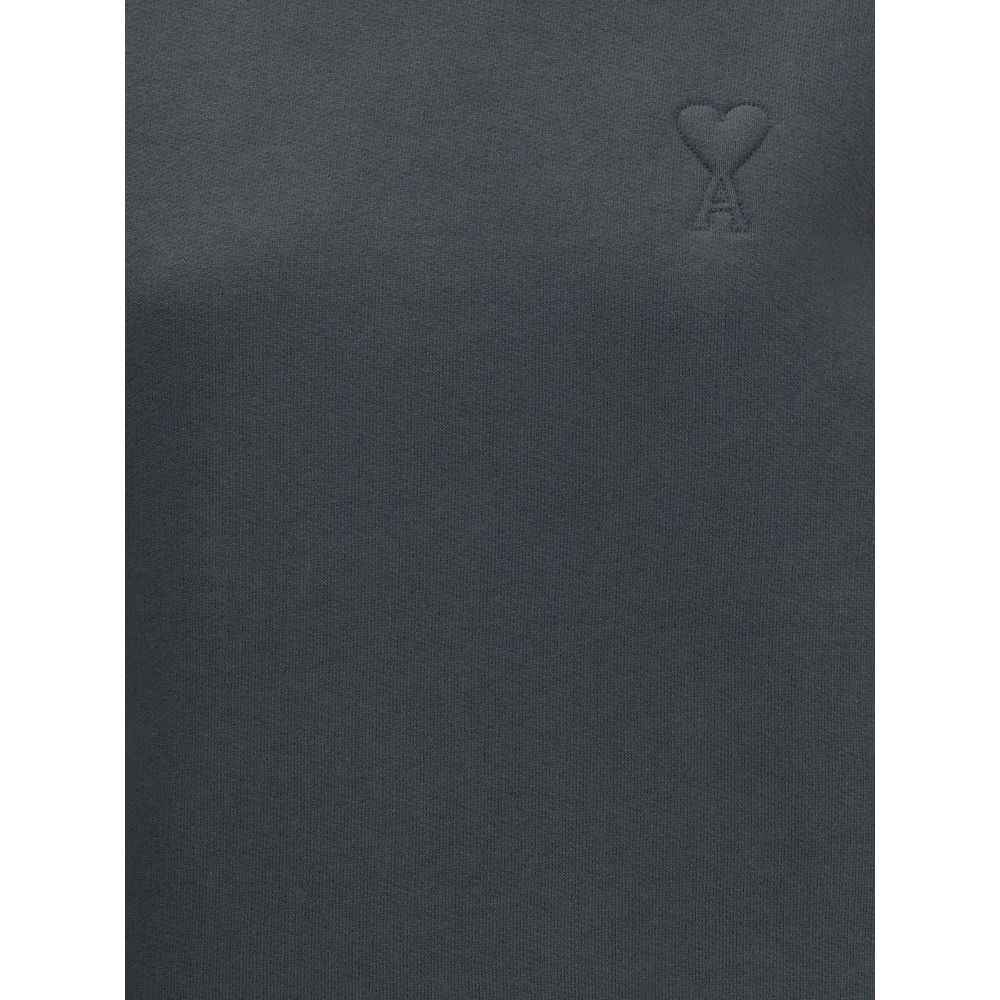 Ami Paris Gray Cotton Sweatshirt Ami Paris