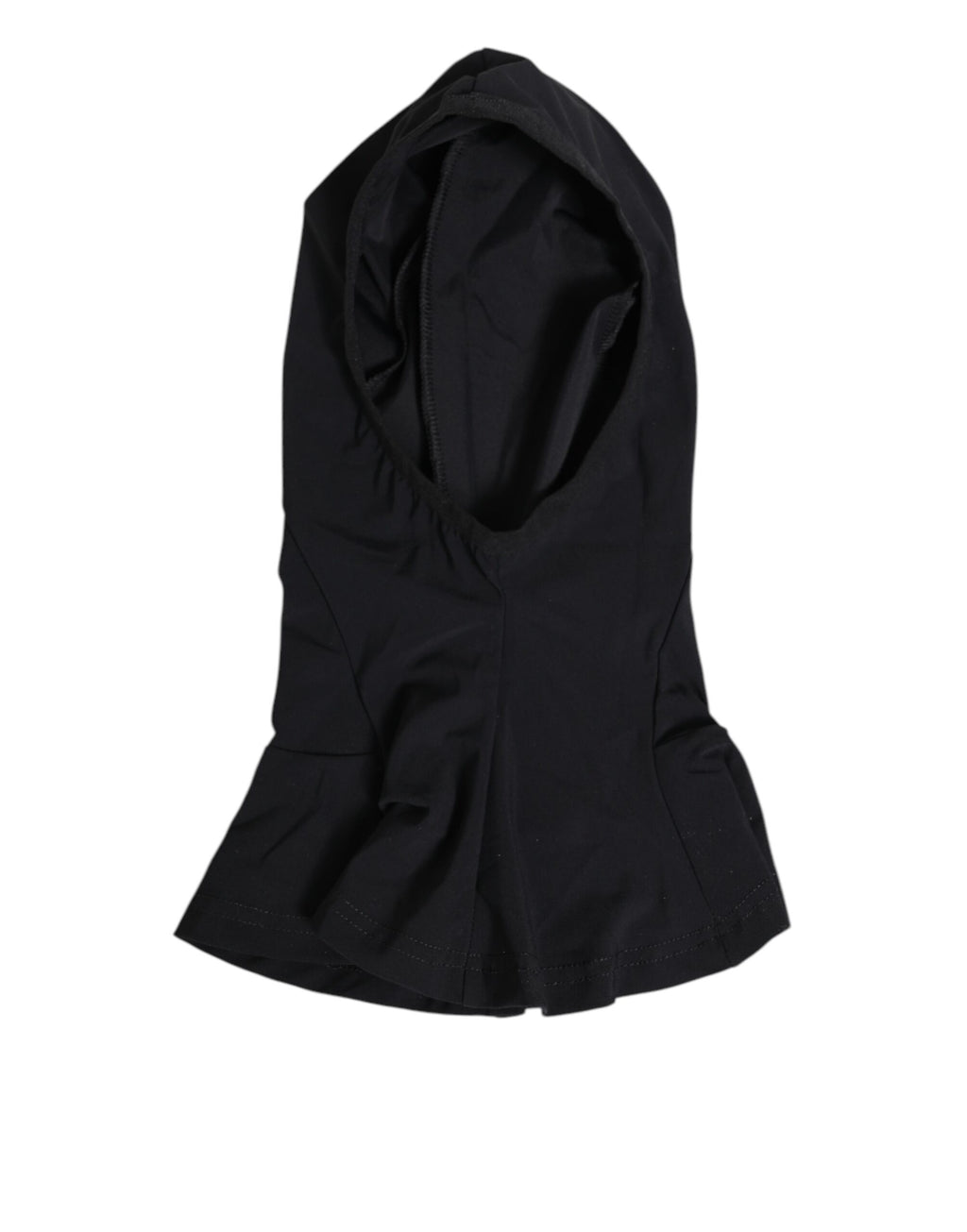 Dolce & Gabbana Black Nylon Elastane Balaclava Hood Face Cover Hat - Eljoys Fashion 